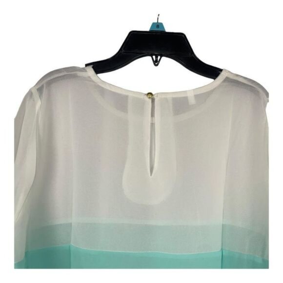 Women's Sheer Multi Color 3/4 Sleeved Blouse Size XXL - Picture 3 of 4